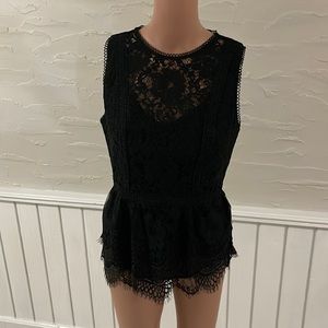 WhiteHouseBlackMarket  lace sleeveless top